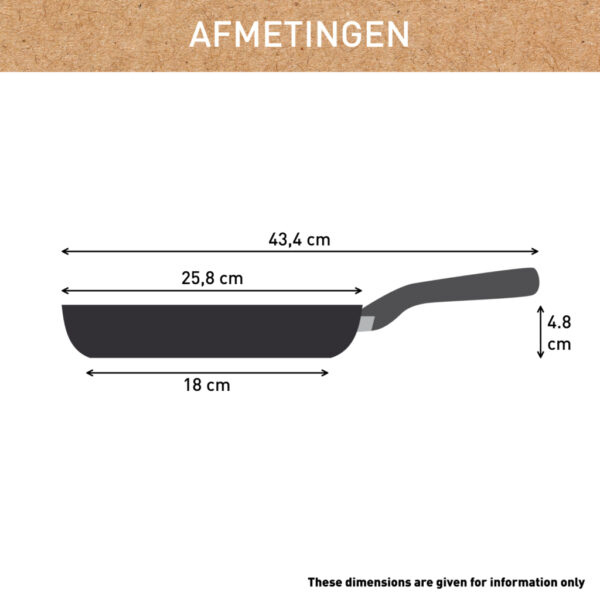 Tefal Renew Black Koekenpan 24 cm Zwart - Afbeelding 2