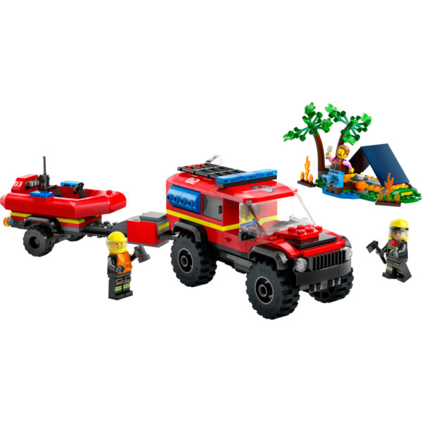 Lego City 60412 Brandweerauto met Reddingsboot - Afbeelding 2