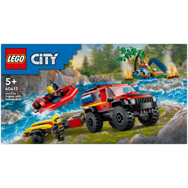 Lego City 60412 Brandweerauto met Reddingsboot - Afbeelding 5