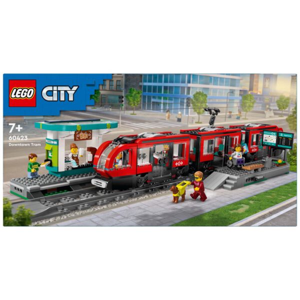 Lego City 60423 Treinen Stadstram en Station - Afbeelding 3