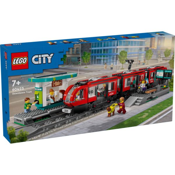 Lego City 60423 Treinen Stadstram en Station - Afbeelding 4