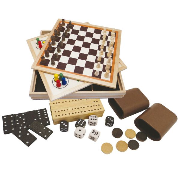 Clown Games 9-in-1 Spellendoos van Hout - Afbeelding 2