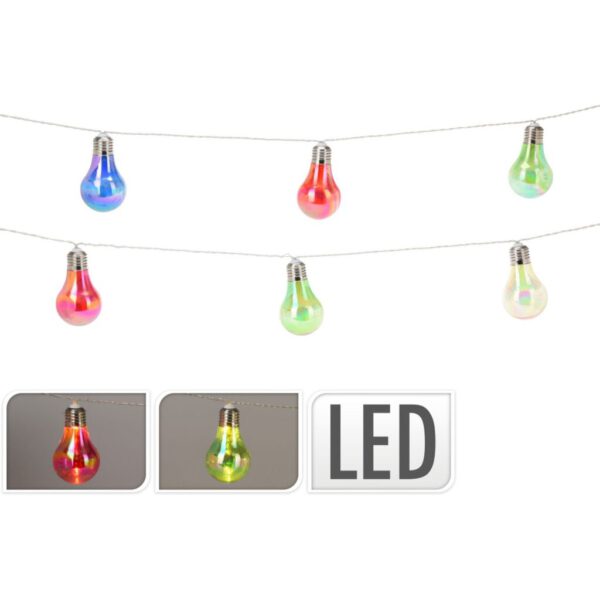 LED Feestverlichting 10 Lampjes Multicolor