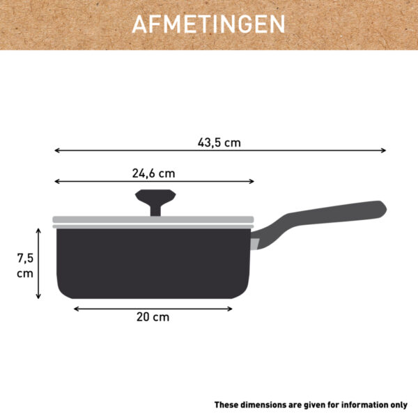 Tefal C42432 Renew+ Keramische Hapjespan 24cm met Deksel - Afbeelding 6