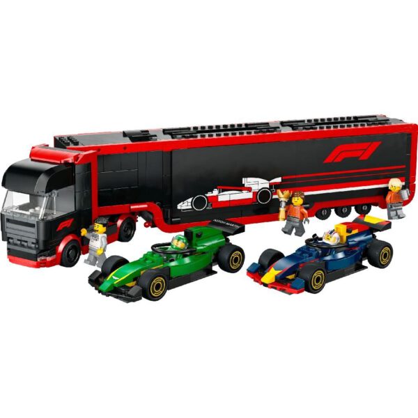 Lego City 60445 F1 Truck met RB20 en AMR24 F1 Auto's - Afbeelding 2