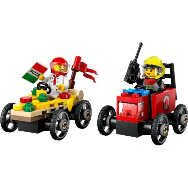 Lego City 60458 Pizzabestelwagen vs Brandweerauto - Afbeelding 2