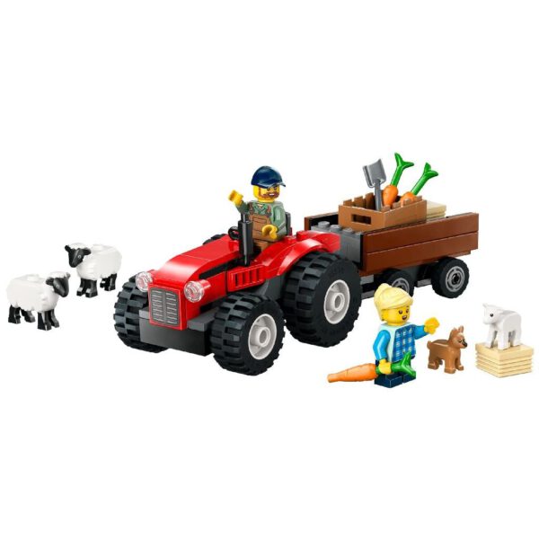 Lego City 60461 Rode Tractor met Aanhanger en Schapen - Afbeelding 2