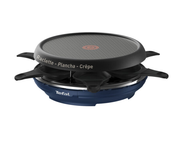 Tefal RE12A4 Gourmetstel met 6 Pannentjes 31x13 cm 850W Zwart/Blauw